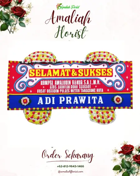 Papan Bunga Ucapan Selamat Mendala